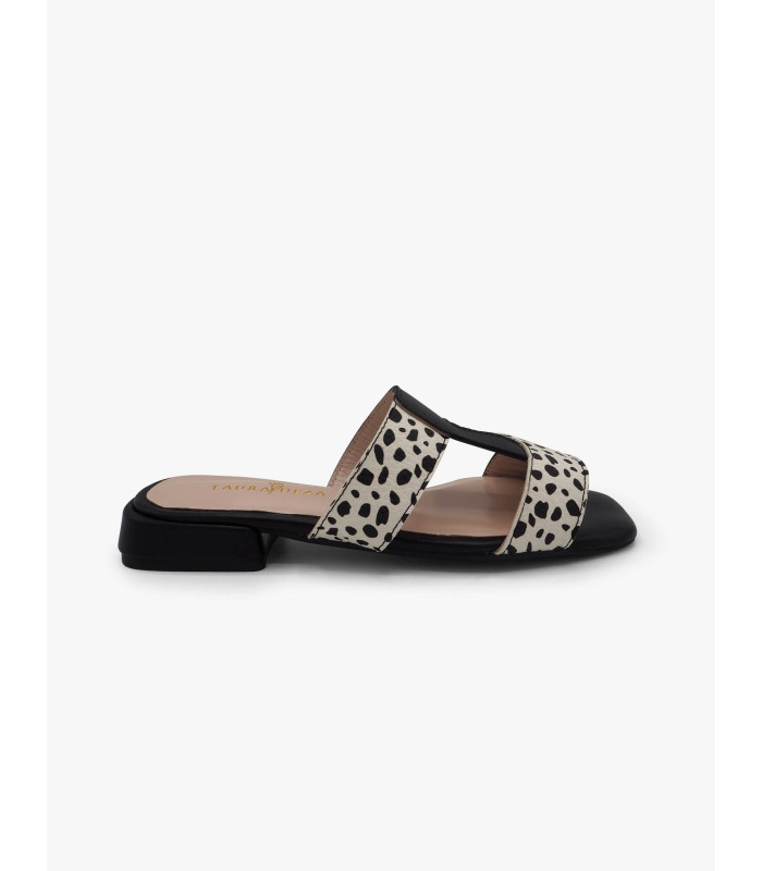 Sandalia bicolor negra