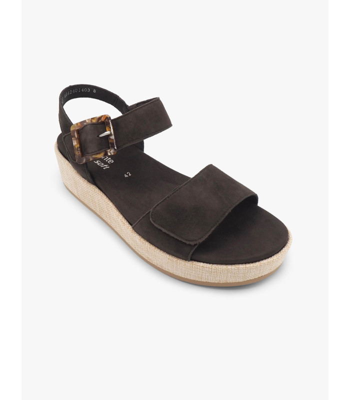 Sandalia cuña chocolate