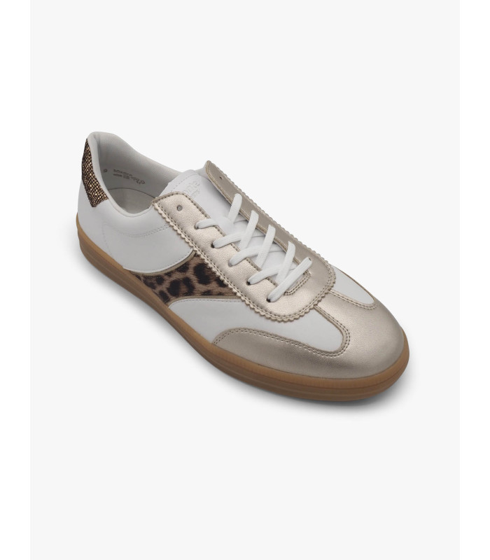 Sneakers blanca-oro
