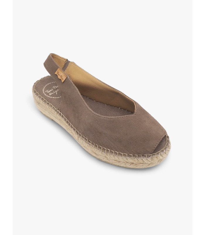 Taupe suede espadrille Toni Pons