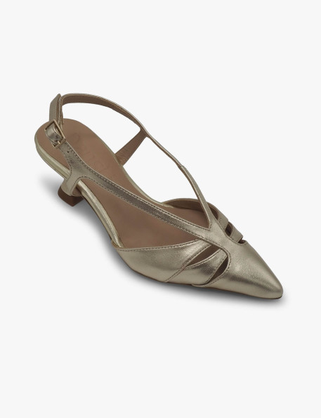 Gold court shoe Dansi