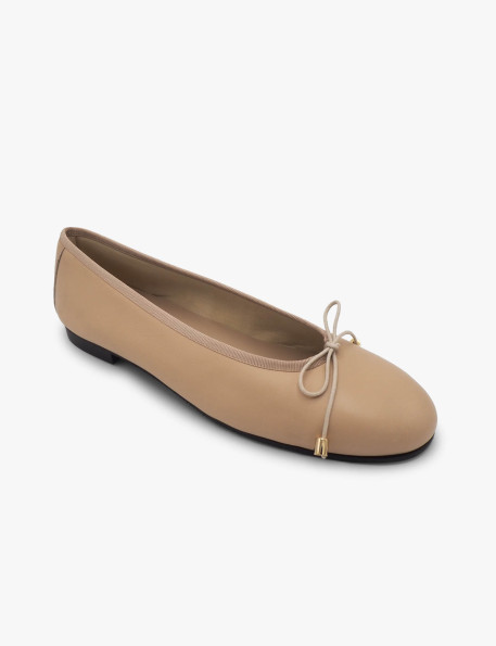 Beige ballet flat Laura Deza