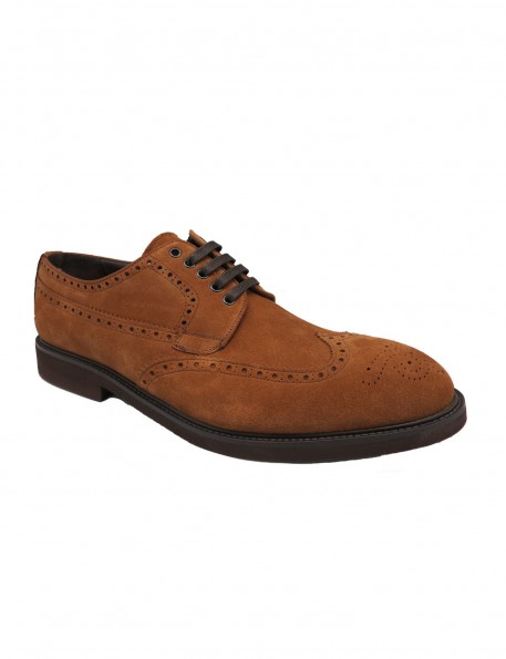 Tan split suede