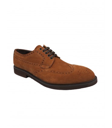 Tan split suede