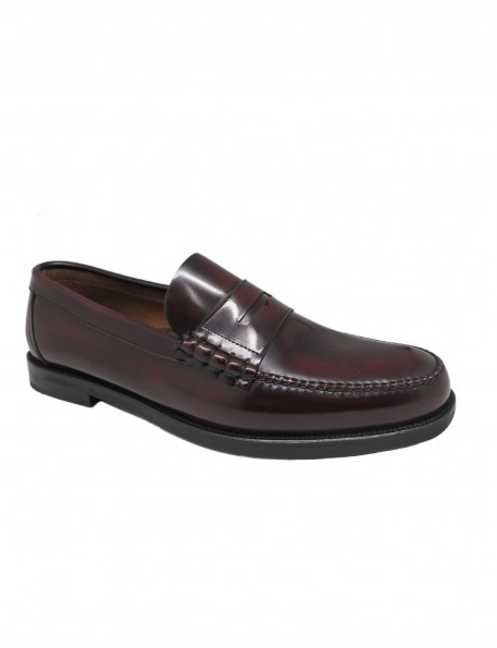 Burgundy loafer José Luis Deza