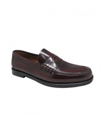 Burgundy loafer José Luis Deza