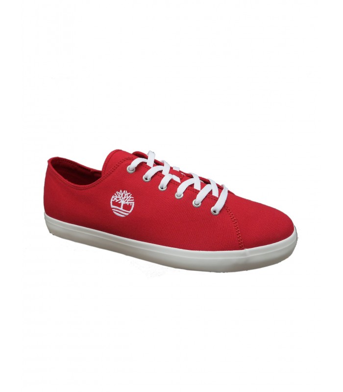 Red fabric sneaker