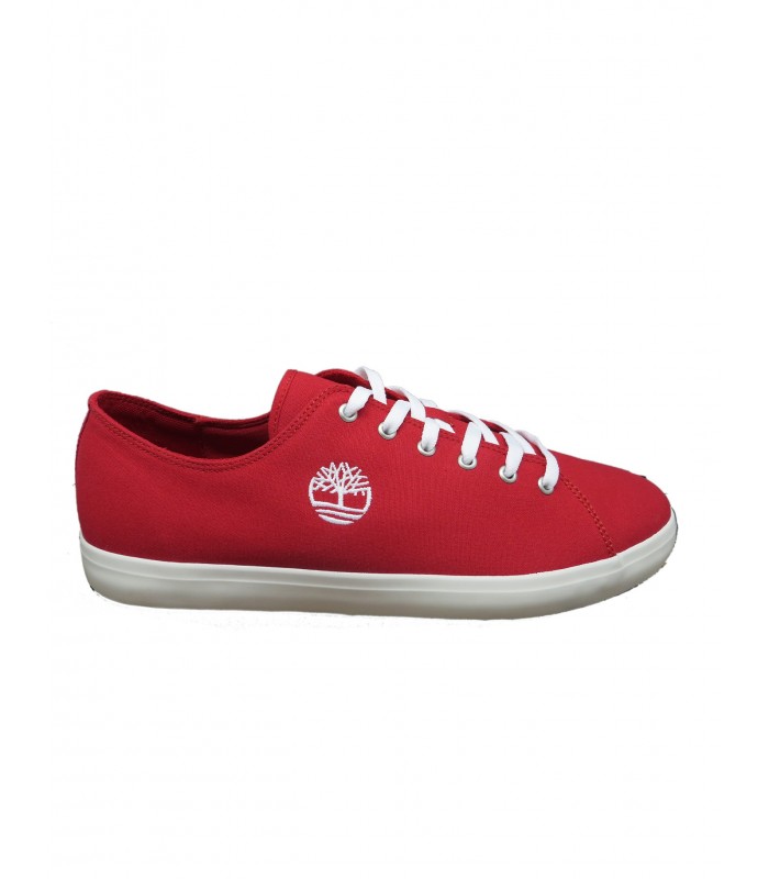 Red fabric sneaker - image 2