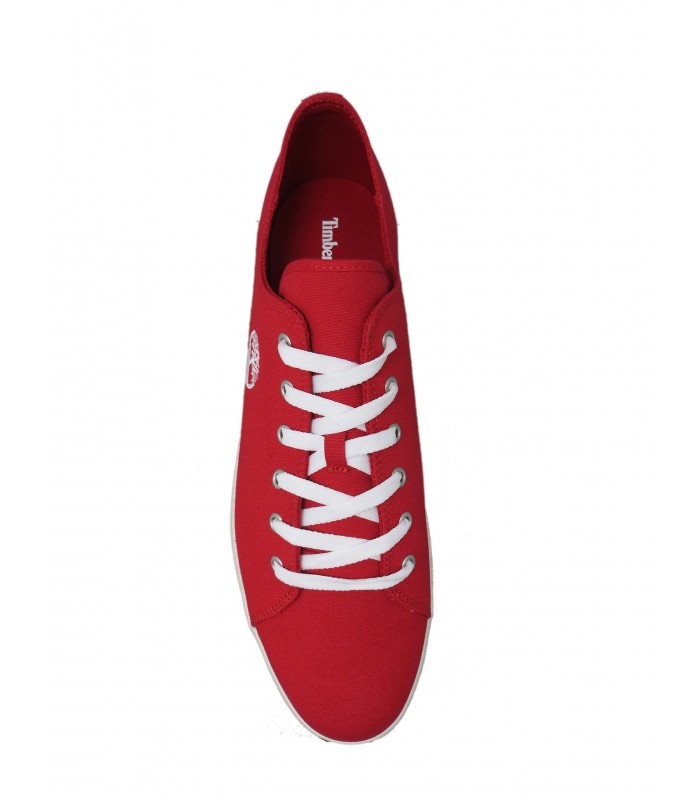 Red fabric sneaker - image 3