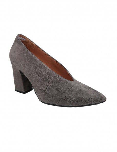 Grey suede shoe