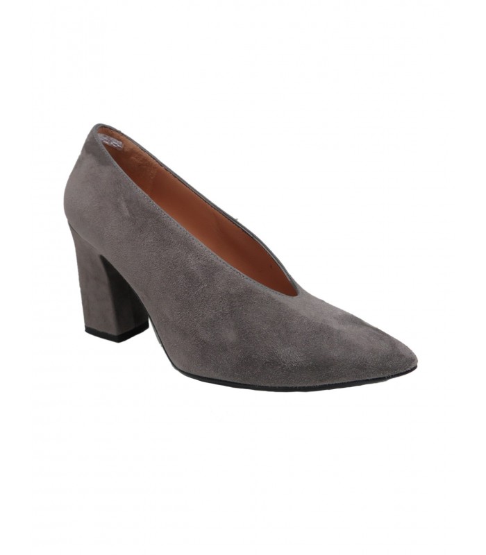 Grey suede shoe