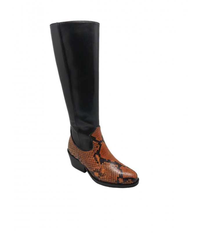 Tan python boot