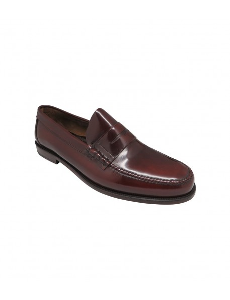Burgundy loafer José Luis Deza
