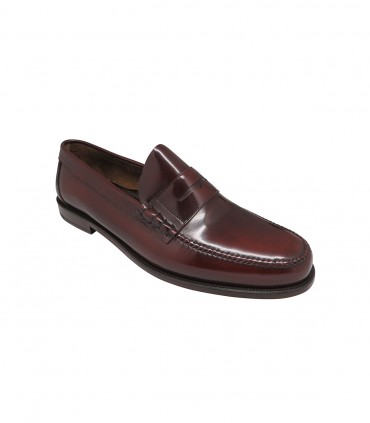 Burgundy loafer José Luis Deza