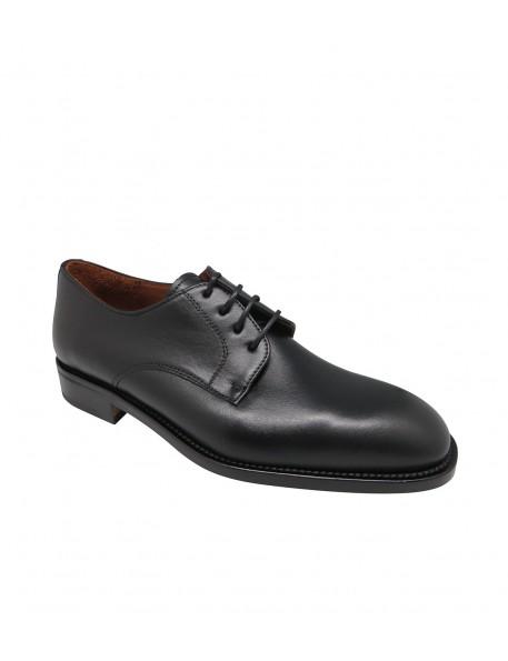 Black calfskin lace-up shoe José Luis Deza
