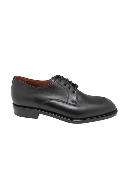 Black calfskin lace-up shoe José Luis Deza - image 2