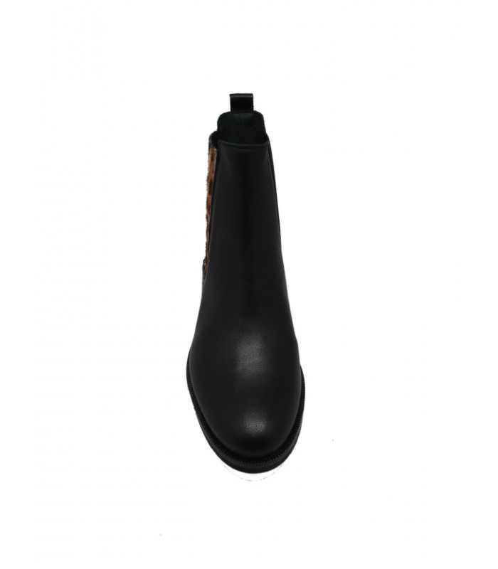 Black animal print ankle boot Dansi - image 3